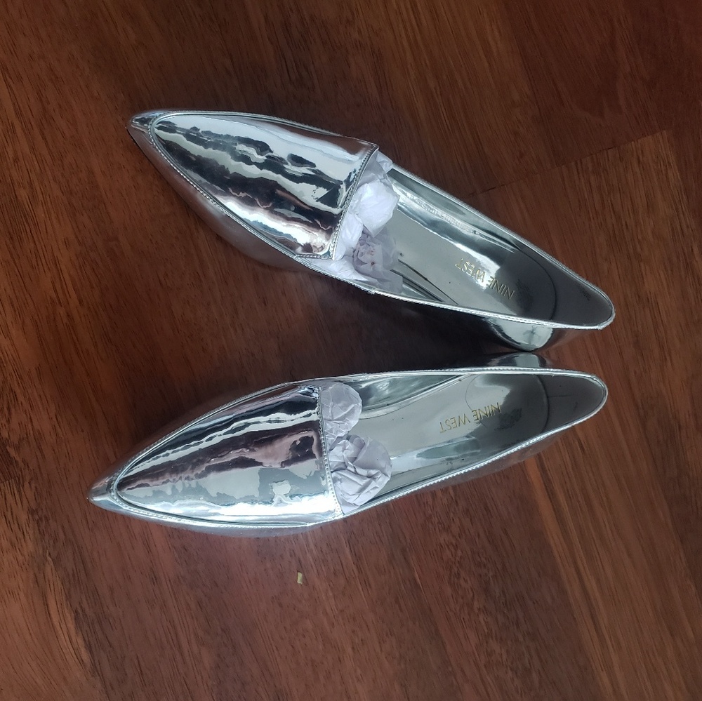 Silver NineWest shoes